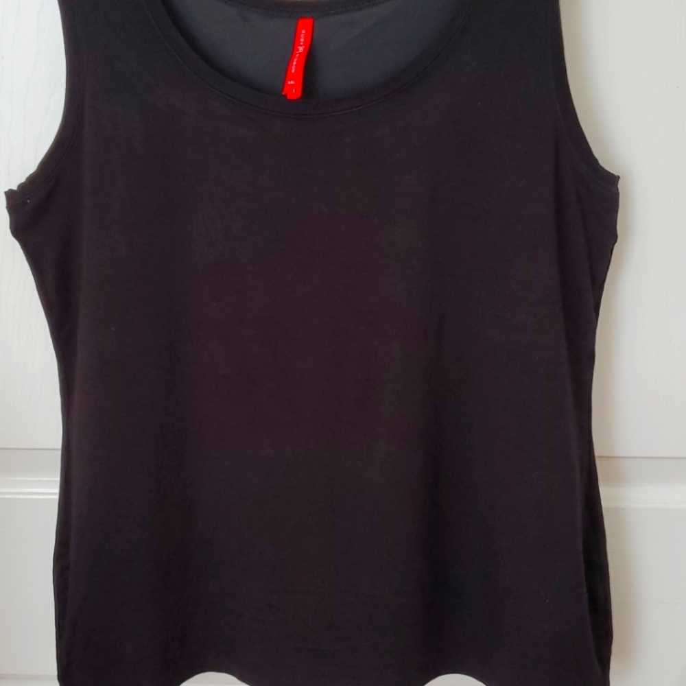 Ruby Ribbon Versatile Tank Black 2XL